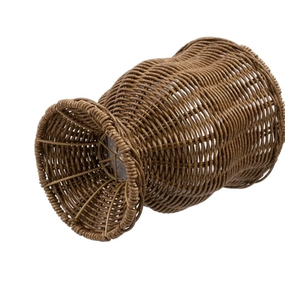 My Texas House 8 in Goblet Woven Planter, Brown